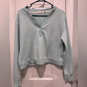 TASC Light Blue Knit Sweater, size M. Soft and cozy
